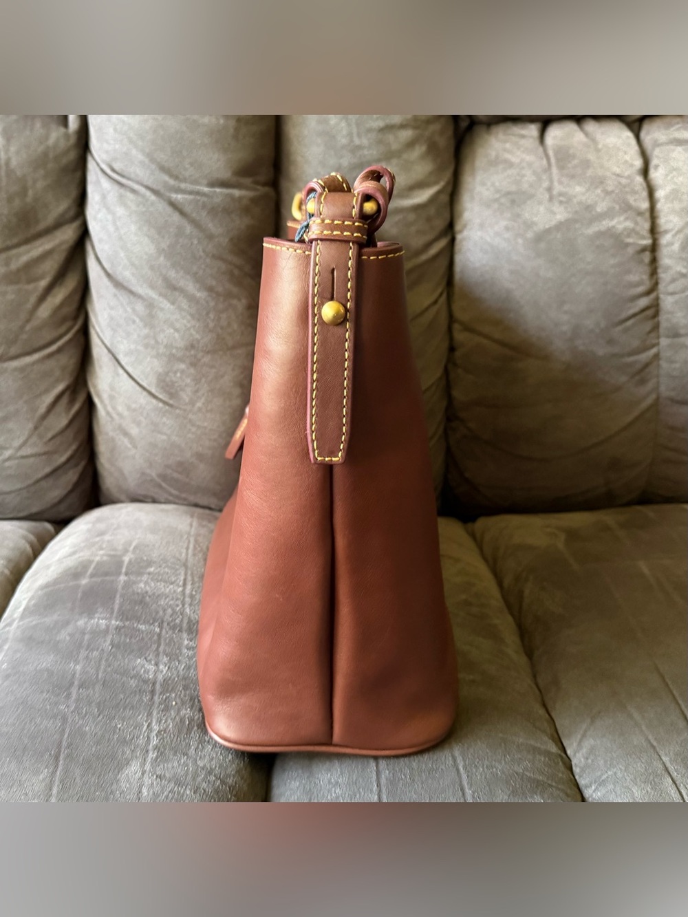 Dooney & Bourke Florentine Large Sac Shoulder Bag in Chestnut 🌰 - Picture 4 of 15